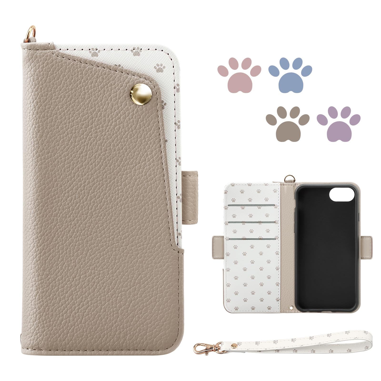 Amazon.co.jp: for iPhone 8 ケース 手帳型 iPhone SE3/SE2 ケース